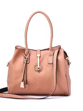 Mellow World Jasmine Convertible Satchel Pink Vegan Leather